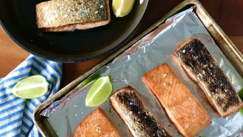 Broiling Fish Skin Side Up
