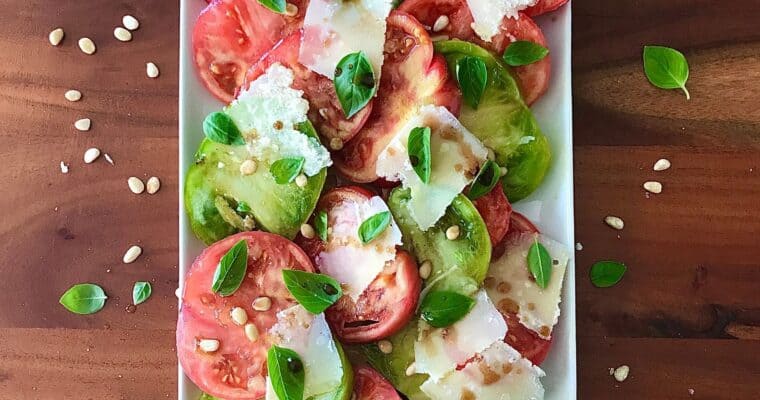 Tomato Salad with Deconstructed Pesto