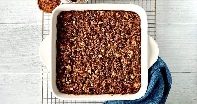 Paleo Coffee Cake with Cinnamon Streusel Topping