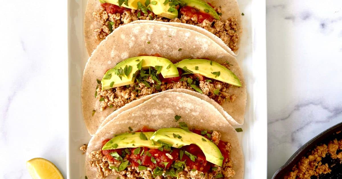 Ground Chicken Tacos (low carb, Keto, Paleo, Whole30)